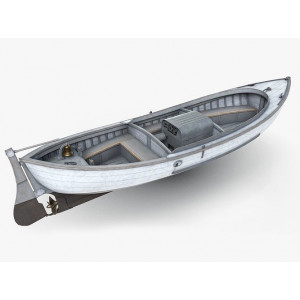 26ft Motor Whaleboat Low-poly 3D model
