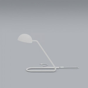 3D Model of Metal Table Lamp White Low-poly 3D model