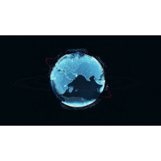 Animated Hologram Planet Earth v1 3D model